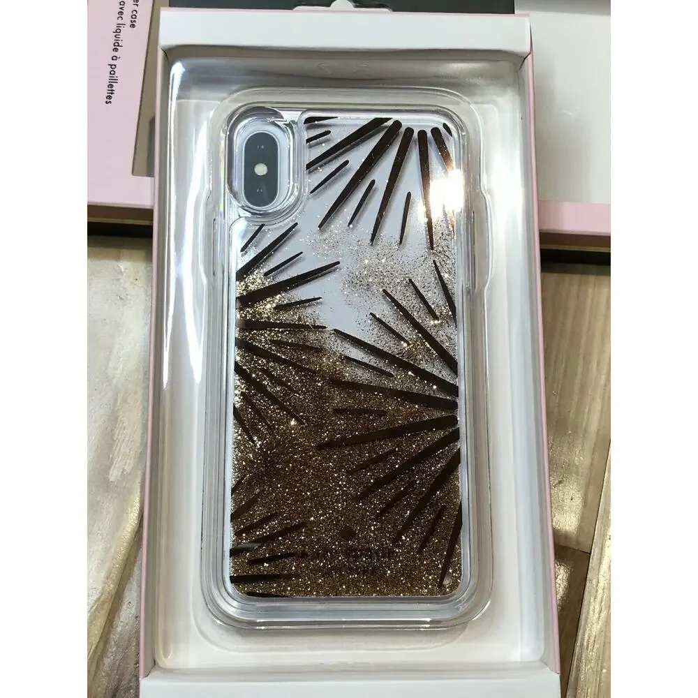 Kate Spade Festive Clear Liquid IPhone Xs/X Case